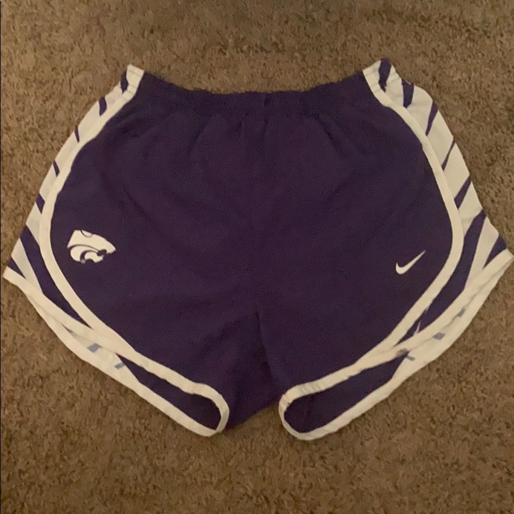 k-state nike dri fit shorts